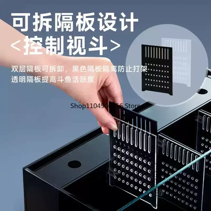 

Multi-format modular partition aquarium system self-cleaning glass fish tank built-in filter small ecological water change parts