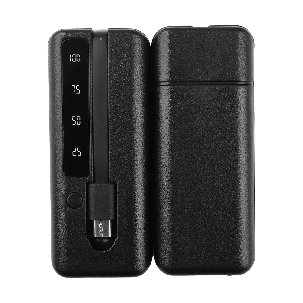 1*18650/18700/20700/21700 Battery Charger Type-C USB Ports Power Bank Case DIY Shell Kit Cell Phones Powerbank Box with Cable