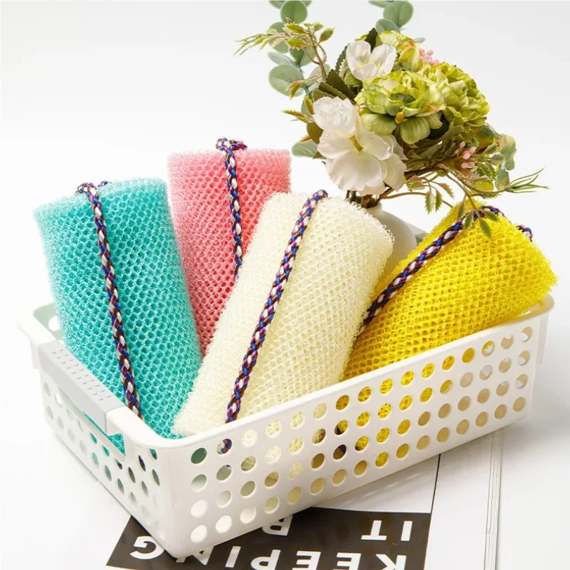 Afrikanischer Netz-Badeschwamm, Duschquaste für den Rücken, Gant, Peeling, afrikanischer Schwamm, Netzschwamm, Duschschaum-Handtuch