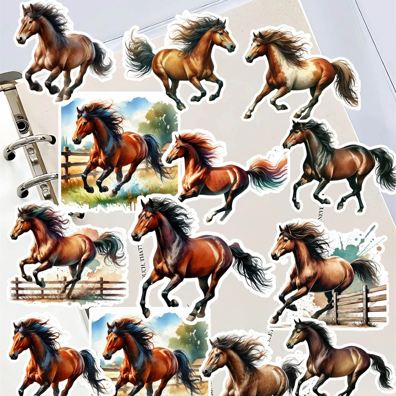 

20 шт., милая наклейка «Голопающий конь», наклейка для багажа, скейтборда, телефона, ноутбука, мото, велосипеда, настенная гитара/сделай сам, журнал для скрапбукинга