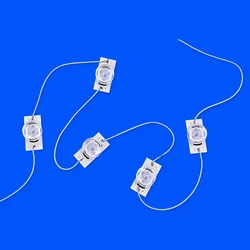 3V 6V SMD lamp beads with optical lens filter, suitable for 32-65 inch LED TV repair, with thermal glue, 2m cable repair parts