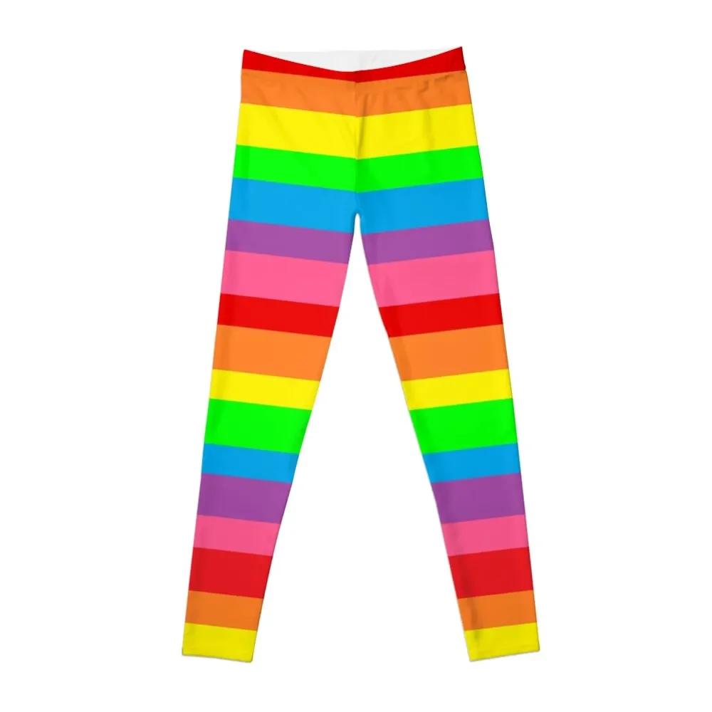 

horizontal rainbow stripes Leggings joggers for sport pants Legging sexy woman Womens Leggings