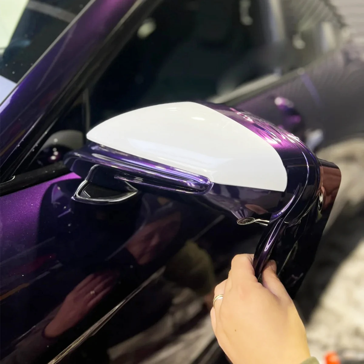 Premium Metallic Midnight Purple Car Motorcycle Body Decal Sticker-152cm x 1700cm