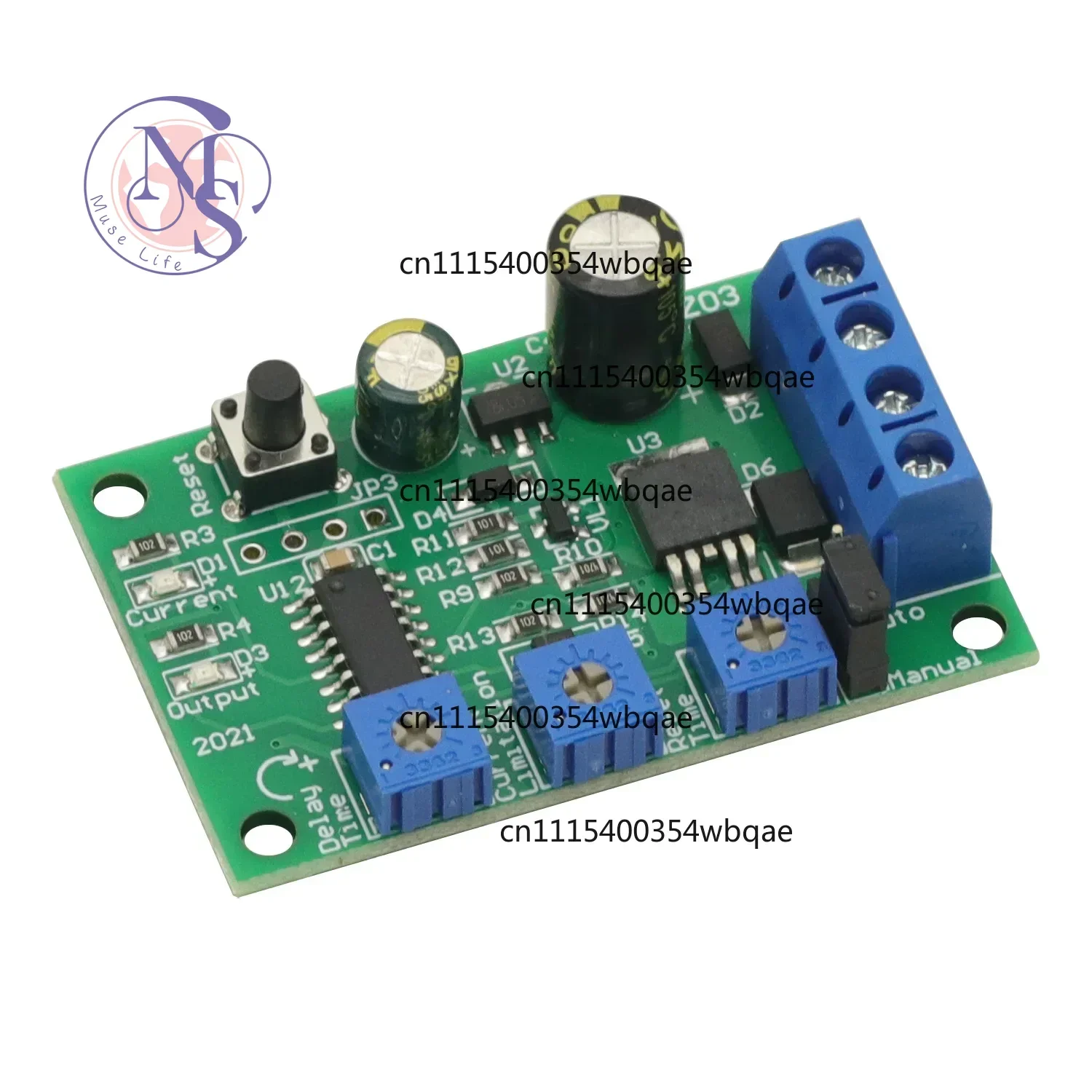 ZOCI-FOR-6-24V 10A DC Motor Protection Board Adjustable Current Limit Locked Rotor Overload Protector, Replacement Parts