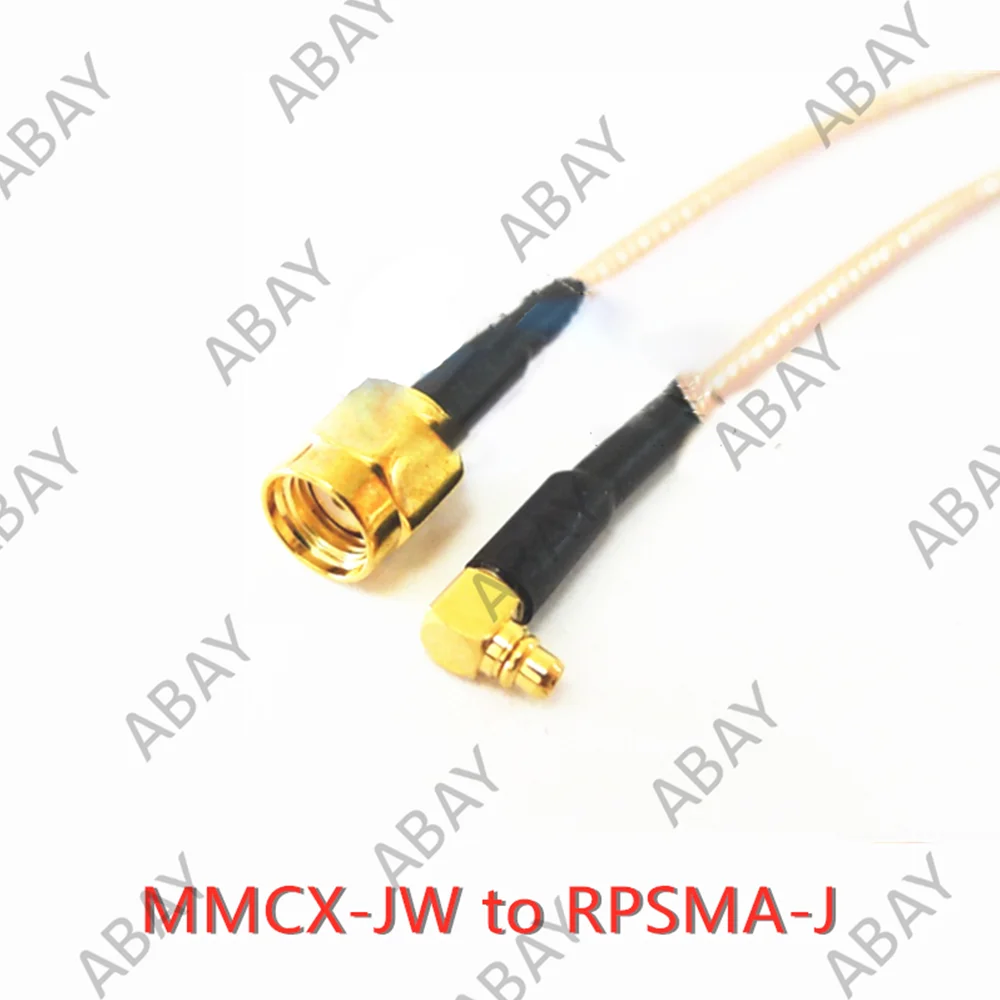 Câble d'extension SMA vers MMCX, 2 pièces, 2M, MMCX-JW mâle incurvé à SMA-J / SMA-KY / RPSMA-J / RPSMA-KY femelle RG316