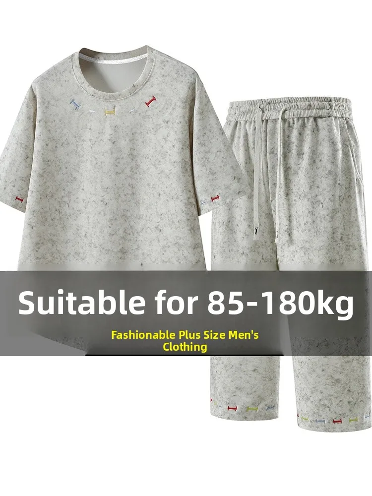 ensemble-de-t-shirts-grande-taille-pour-hommes-–-collection-ete-style-americain-brodes-amples-a-manches-courtes-decontractes-sportswear-en-melange-polyester-et-elasthanne
