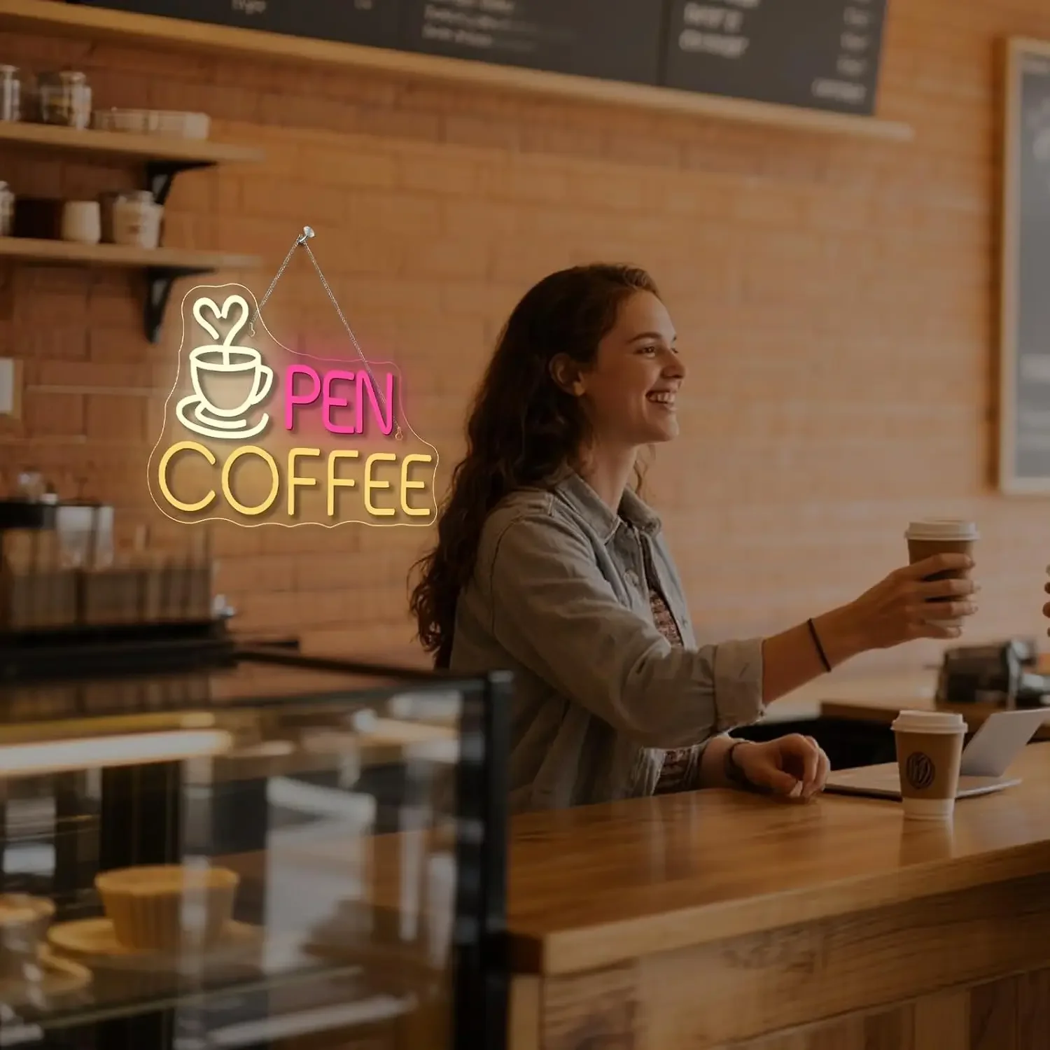 Open Coffee Neon Light Sign Cafe LED Neon Sign Business for Coffee Bar Shop Station Door Coffee Store Wall Decor Opening Gift