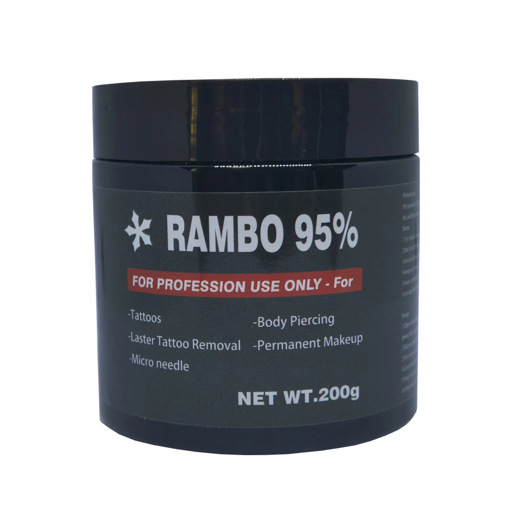 

NEW 95% Rambo Tattoo Cream for Permanent Makeup Microblading Piercing Eyebrow Lips Liner Auxiliary Face Beauty 200g