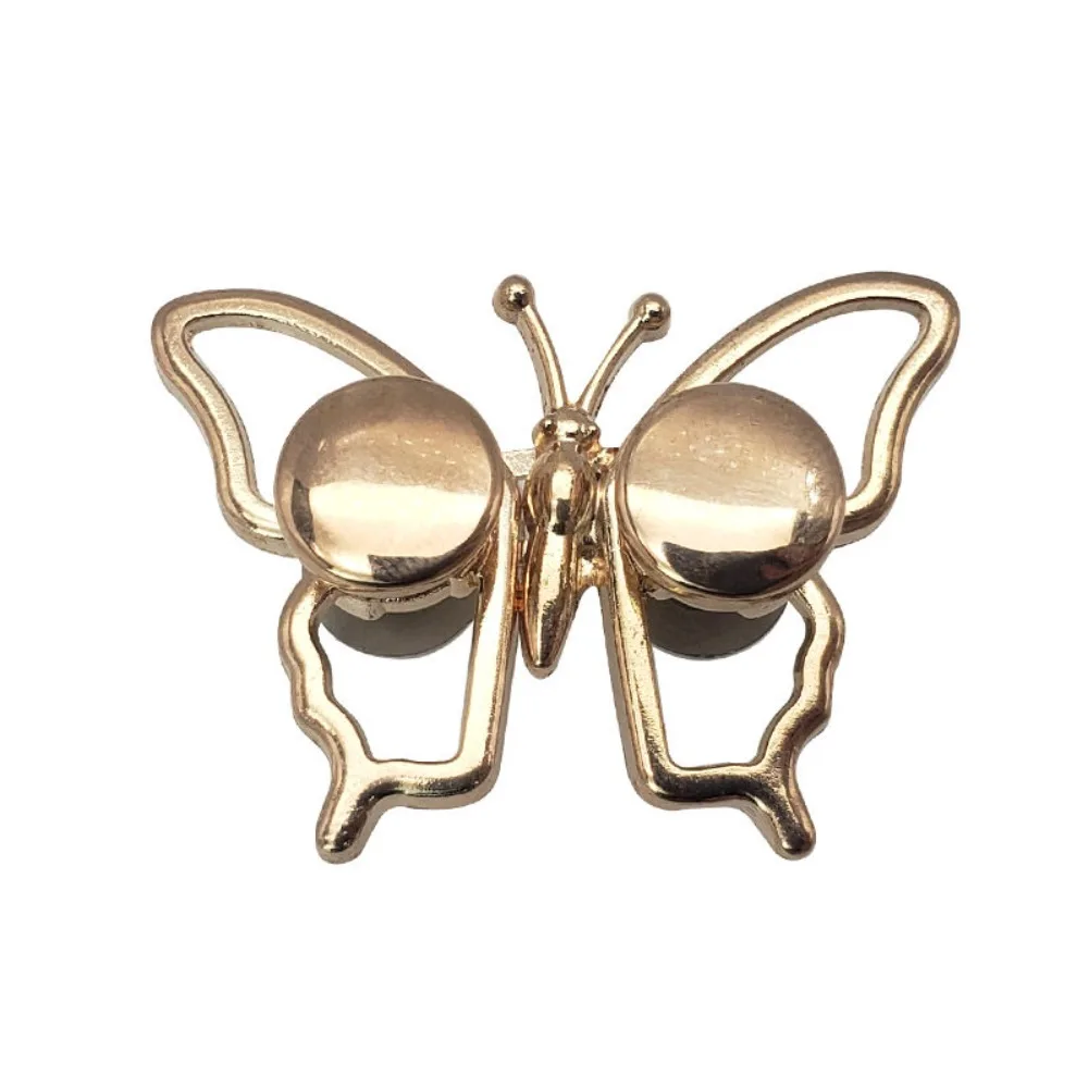 Alloy Butterfly Waist Buckle Butterfly Shape Detachable Clothing Waist Buckle No Sew Adjustable Waist Cinch Buckle Jeans Wear