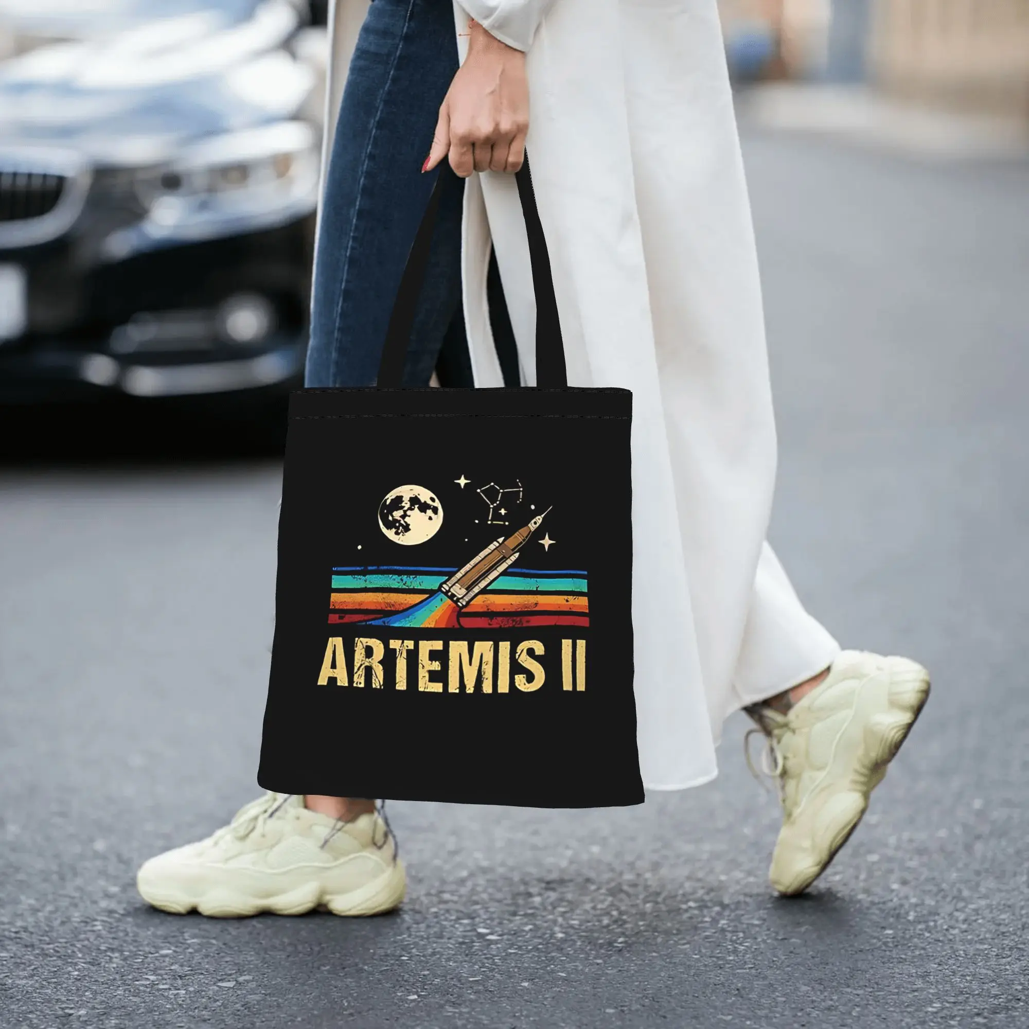 

Сумка-шоппер из холщовой ткани Artemis II 36 (2026) – идеальна для покупок, женская сумка с верхней ручкой