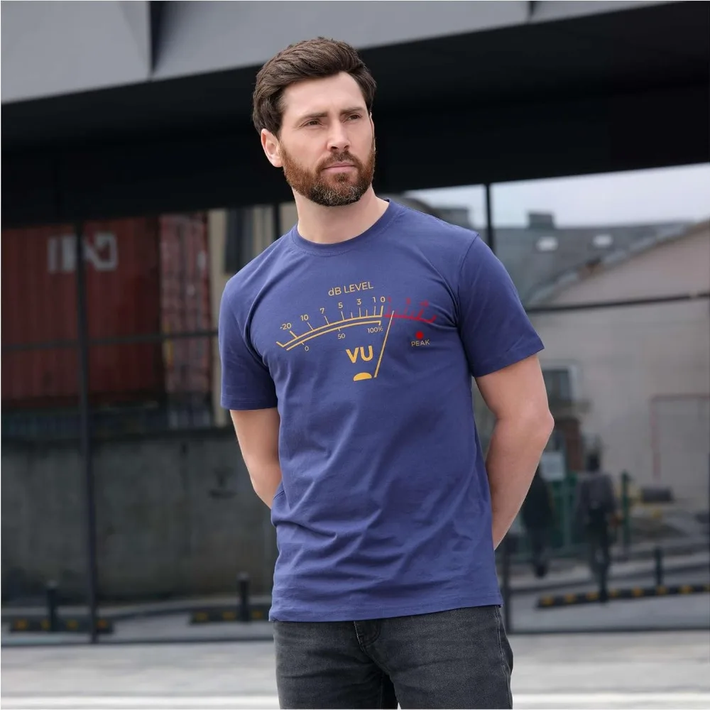 VU Meter Sound Level Studio T-Shirt Music Retro Audio Engineer Recording T-Shirt