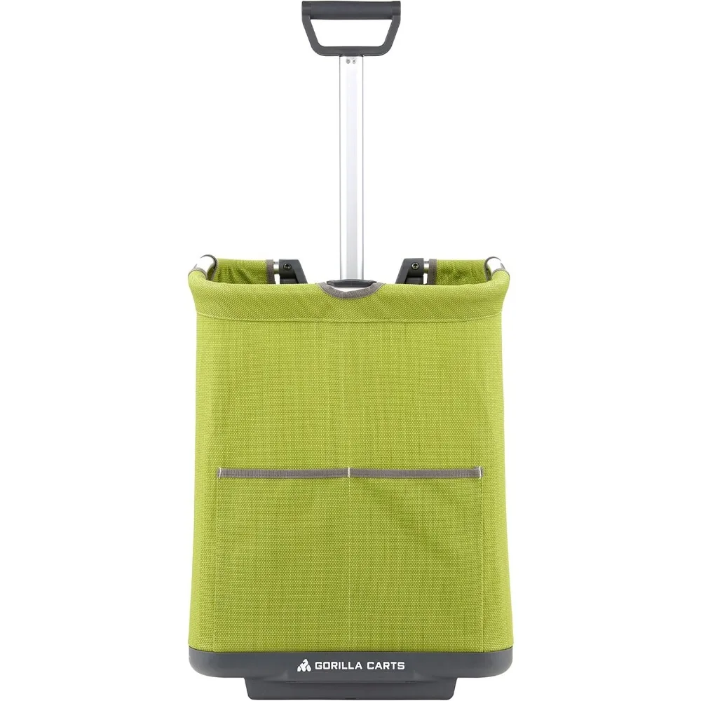 

Collapsible Soft-Sided Folding Garden Cart, 150-Pound Capacity, Green - Lightweight & Versatile for Home and Outdoor Use