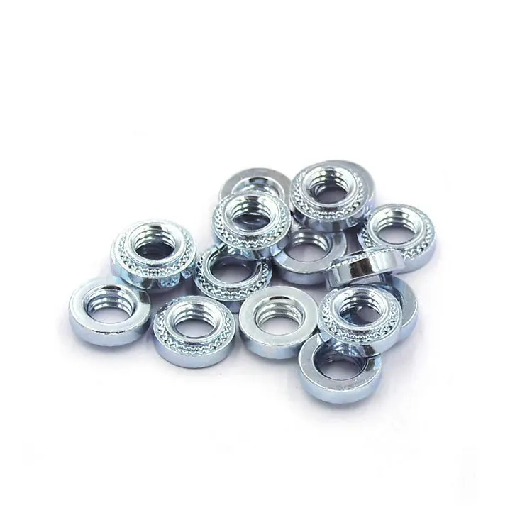 200PCS M2 M2.5 M3 M3.5 M4 M5 M6 PEM Self Clinching Nuts Zinc Plated Steel Pressure Rivet Porcas for Electronic Equipment