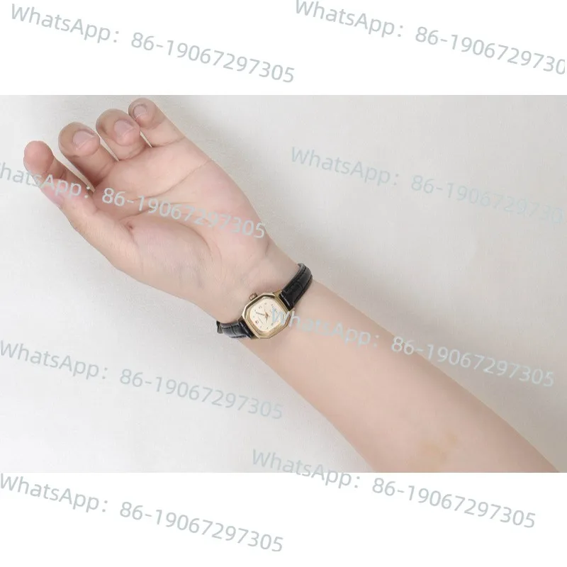 

Jewel Flower Shanghai Маленькие ручные машины Золотой квадрат Ретро Ностальгические литературные легкие роскошные студенческие женские часы