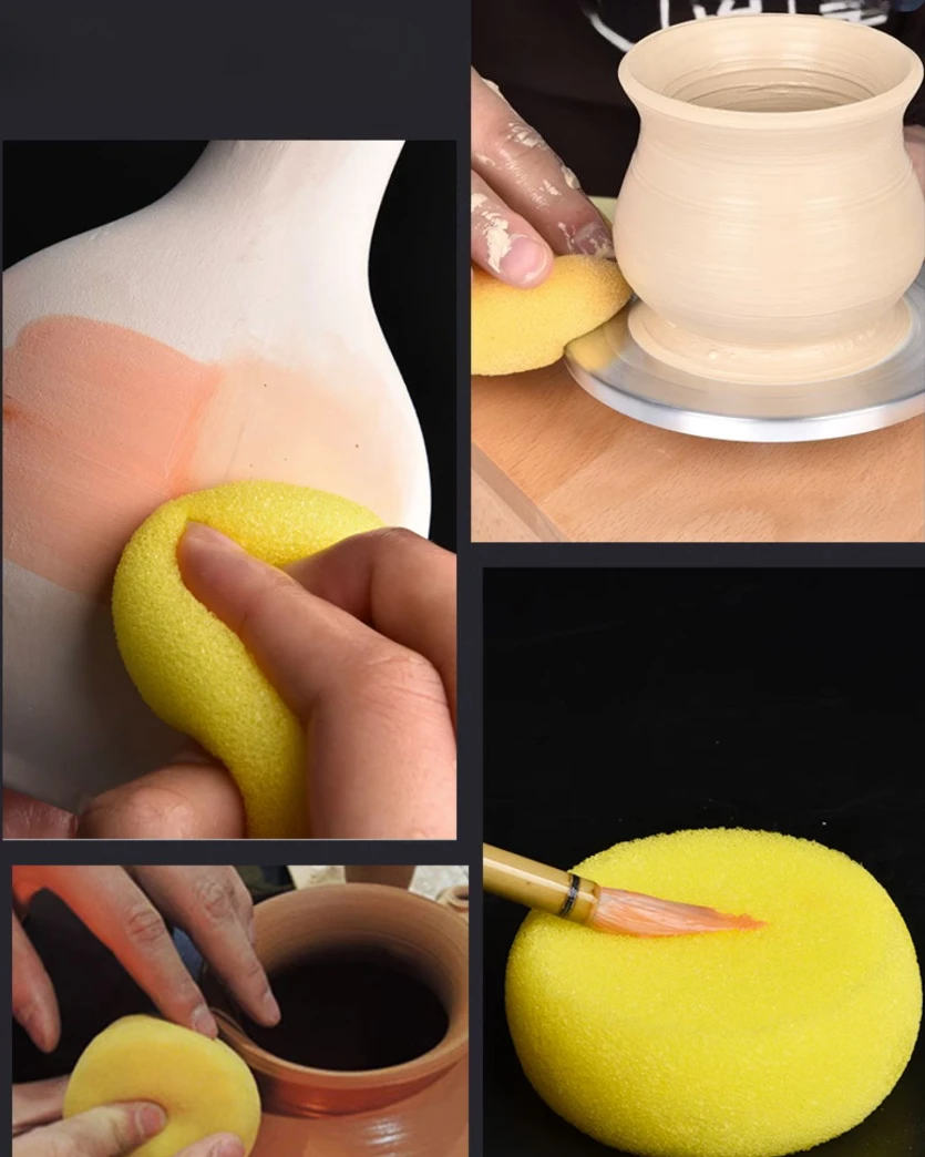 1PCS Ceramic tools, small sponge drawing shape, replenishing water absorption, small sponge sculpture decontamination