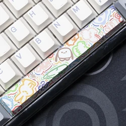 Novelty allover dye subbed Keycaps Little Bunny Panda Rabbit Tiger 6.25U Spacebar pbt for Mechanical Keyboard cherry profile