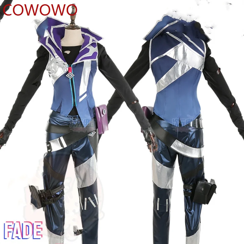 COWOWO Valorant Fade Cosplay Costume Cos Game Anime Party Uniform Hallowen Play Role Clothing New Full Set