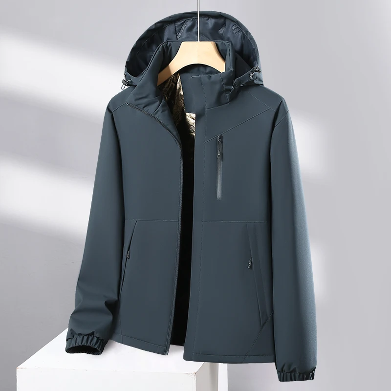 

Модная зимняя мужская термокуртка 2025 года, модная, ветрозащитная и водонепроницаемая, улучшенная ткань, морозостойкая до -30 ° C