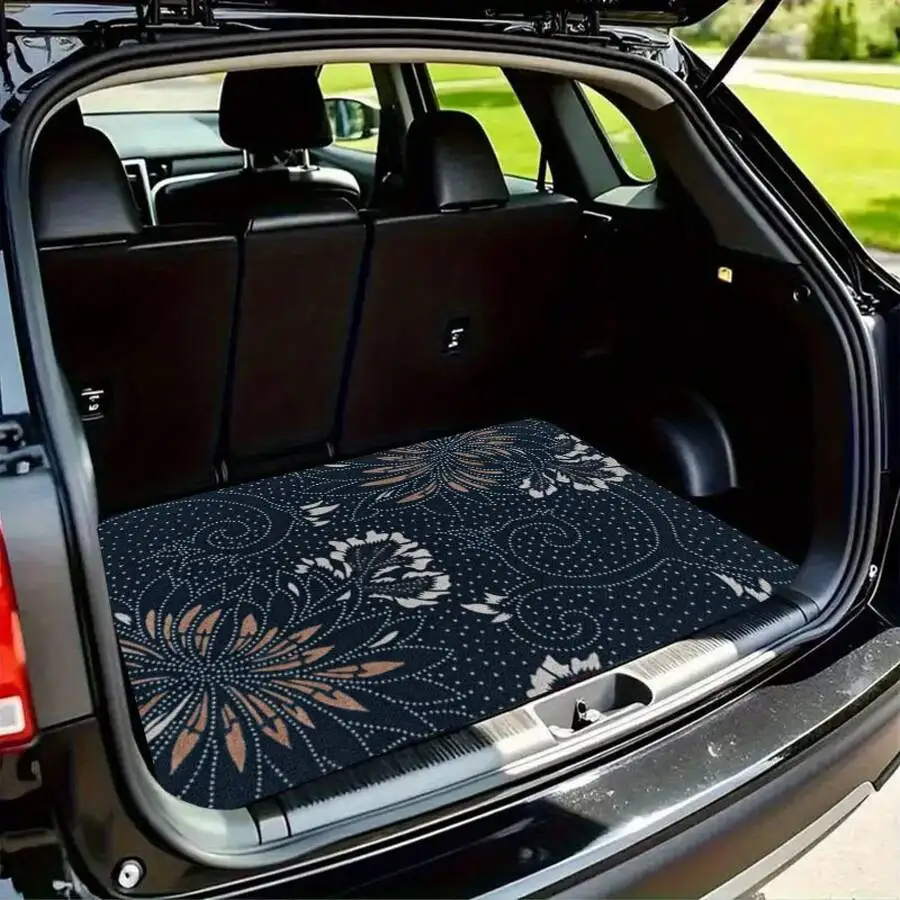 Durable Trunk Mat, Bohemian Style, Suitable For Use In The Car, Enhances Driving Comfort, Suitable For Trucks, Sedans, SUVs,