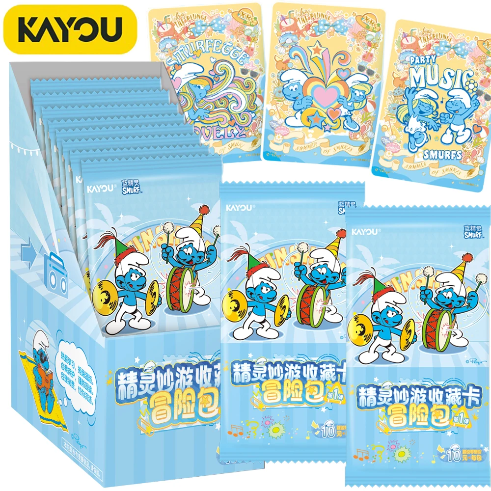 

Genuine Kayou Smurf Collection Cards American Classic Popular Animation IP Roles SSR UR ZR Creative Peripherals Cards Toys Gifts
