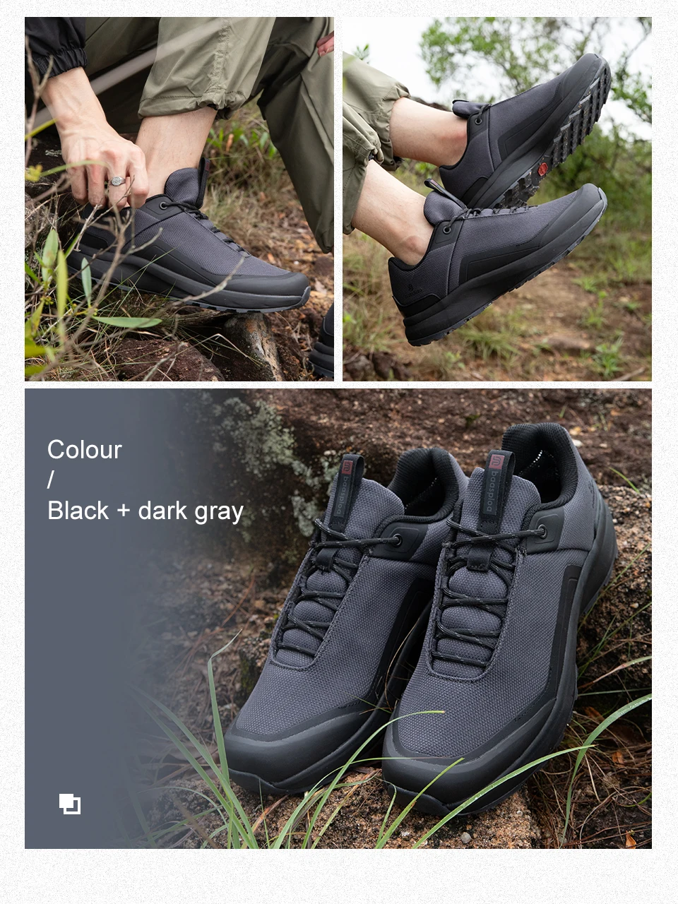 Baasploa Männer Wandern Turnschuhe Litschi Leder Hohe Qualität Männlichen Trekking Klettern Turnschuhe Nicht-slip Luxus Designer Outdoor Schuh – Detail 15