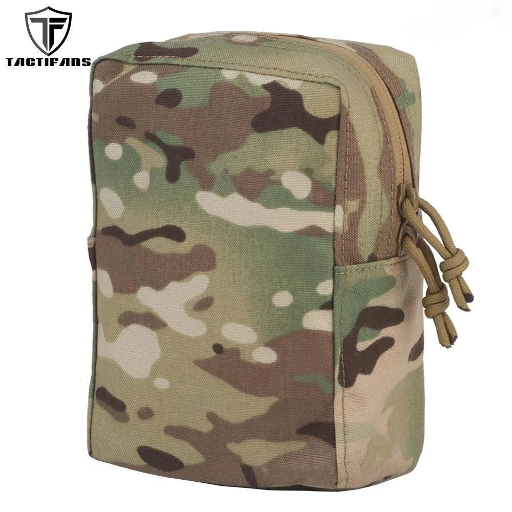 Lightweight GP Pouch Medium Vertical Utility Pouch Multifunctional Portable Storage Bag Double Zippers MOLLE Hunting Accessories