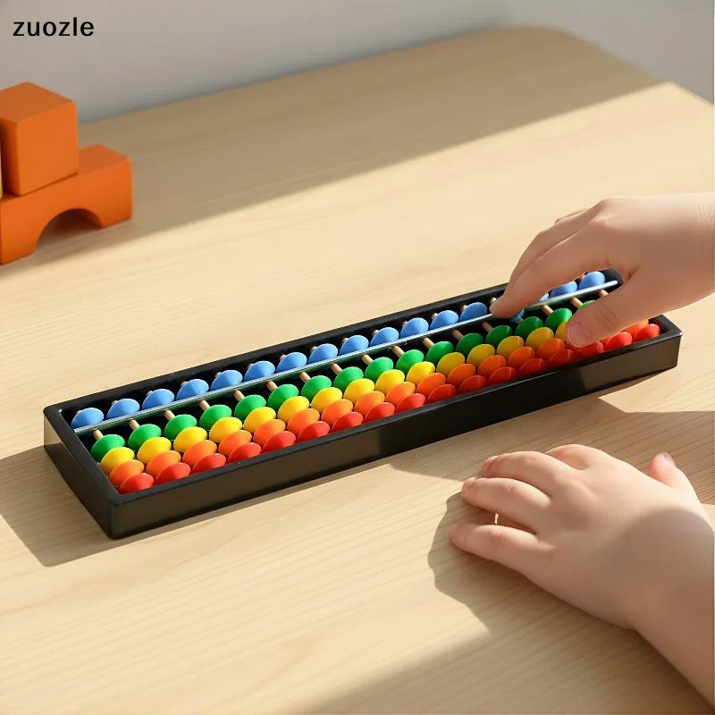 exquisite1Pcs Chinese Abacus 17 Digits Column Abacus Soroban For Kids Beginners Math Calculating Counting Tool