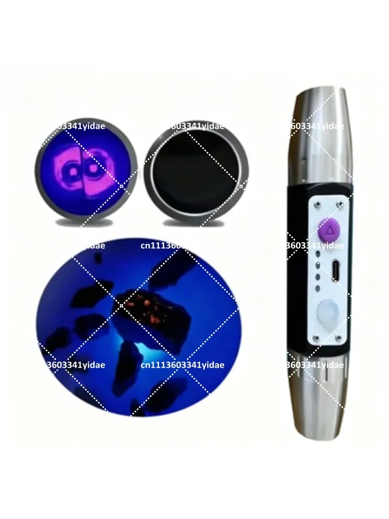 UV Black Light Flashlight 365nm 395nm ZWB3 Lamp Long Short Wave Mineral Detection