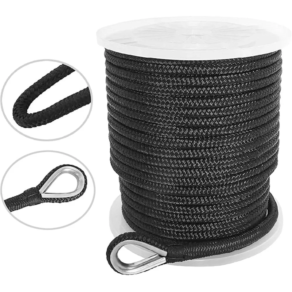

High Strength Marine Boat Mooring Rope Nylon Fender Rope Dock Line Anchor Line with Stainless Steel