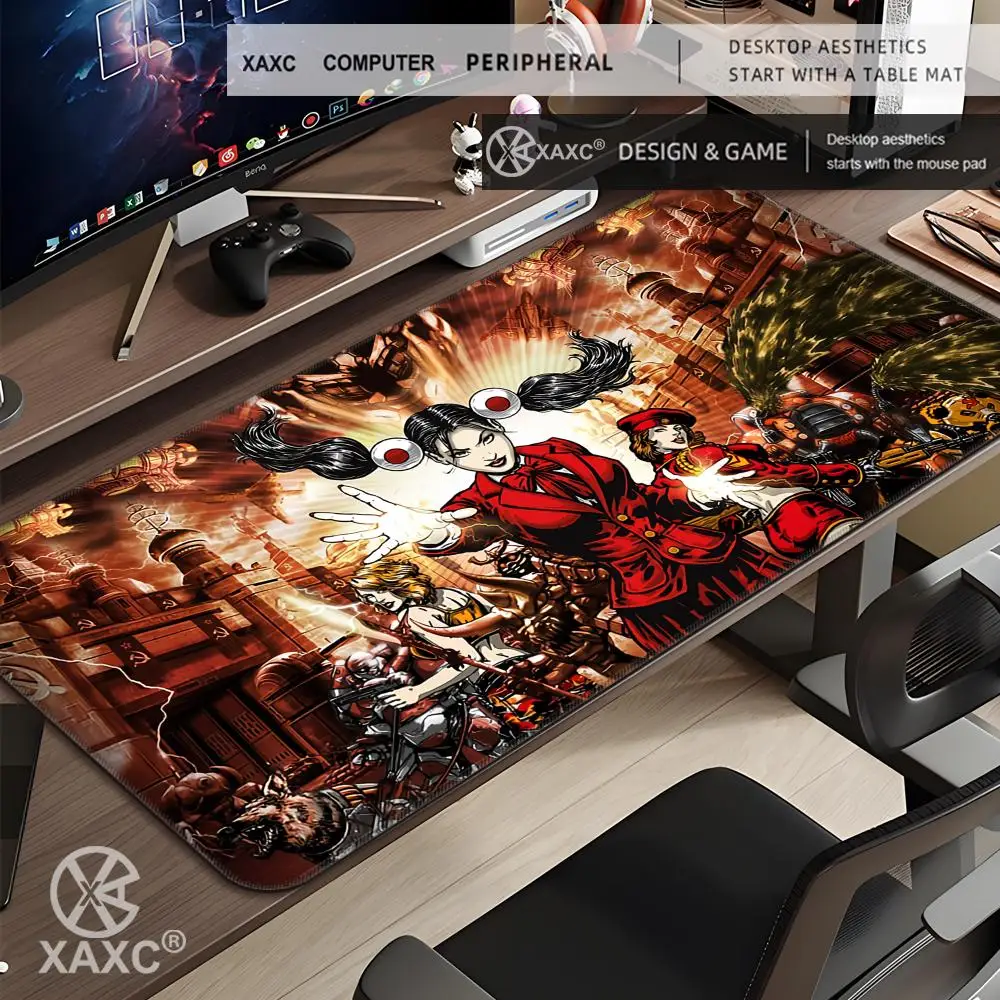 Tapis de souris Anime C-Command And C-Conquer, grand tapis de bureau pour clavier, tapis de souris de jeu XXL en caoutchouc antidérapant, tapis de souris pour ordinateur portable HYBXXC