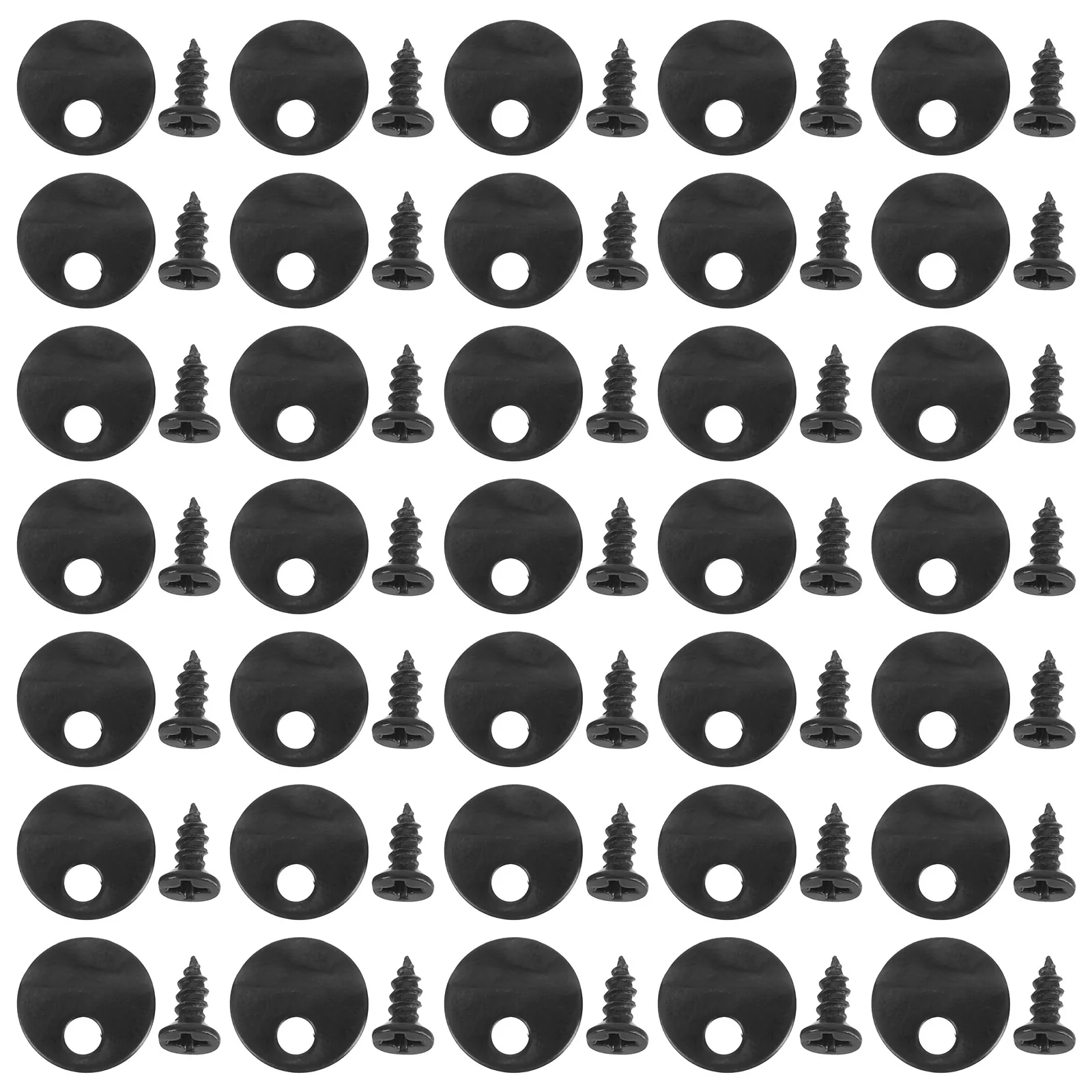 

200Sets Frame Fasteners with Screws 5x8mm Black Iron Photo Frame Hardware Clips for Secure Backing and Easy Assembly