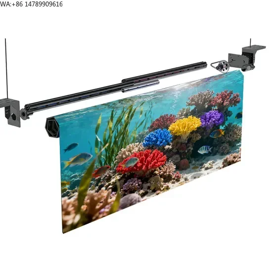 LEDTransparent Displays, Naked-eye 3D Screens, And Smart Light PolesInteractive Indoor P1.25 Video Folding Roll Up Screen Adver