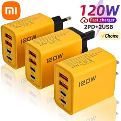 Xiaomi-Câble de chargeur ultra rapide, charge rapide, 4 ports USBC PD, 10A, 120W, compatible avec Xiaomi, iPhone, Huawei