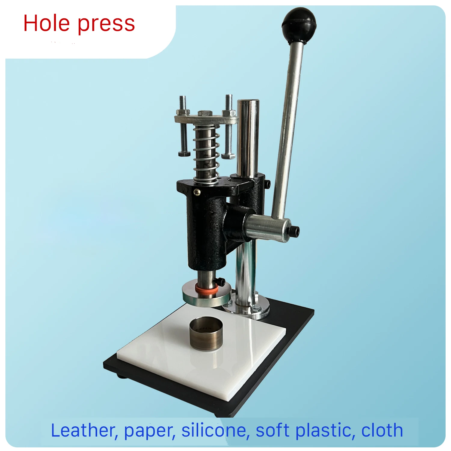 Laboratory Punch Machine Sampler with Long Flat and Round Hole Aircraft Butterfly Love Square Hole Punches