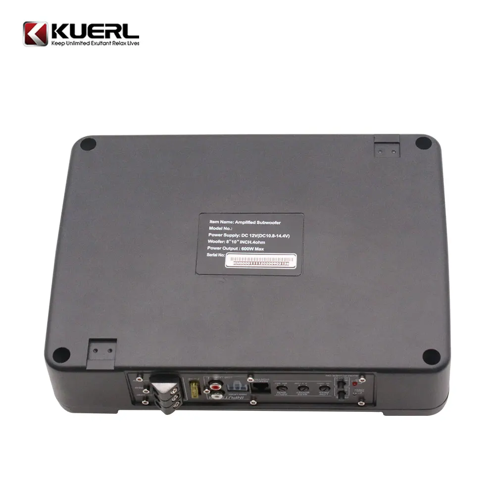 Portable 12v Mini High Power Car Subwoofer Active Car Audio Ultra-thin 5*8 Inch Subwoofer Under Seat