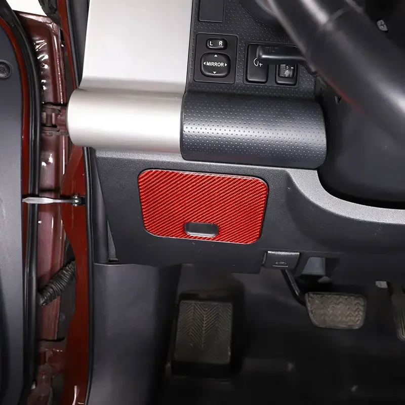 

Suetlcoity For Toyota FJ Cruiser 2007-2021 Soft Carbon Fiber Car Main Driver Resistive Panel Cover Trim Sticker Car Accessories