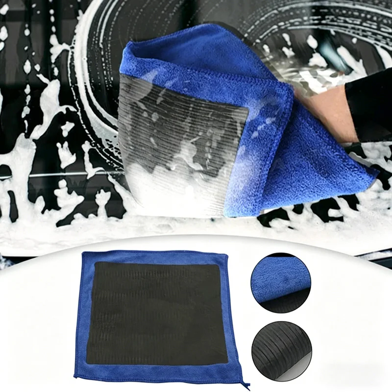 

Car Detailing Cleaning Towel Magic Clay Cloth Absorbent Rag with Blue Clay Bar Towel Deeply Remove Stains Washing Tool