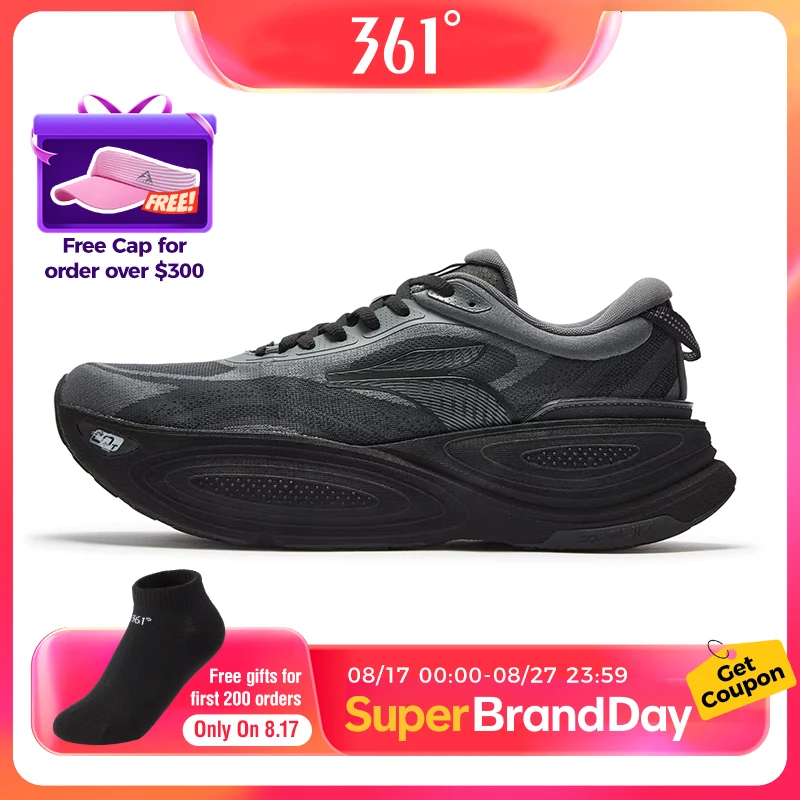 361 Degrees PopBlaze 6.0 Unisex Running Shoes Lightweight Wear-resistant Comfort Shock-absorbing Soft Soled Sneakers 672622201