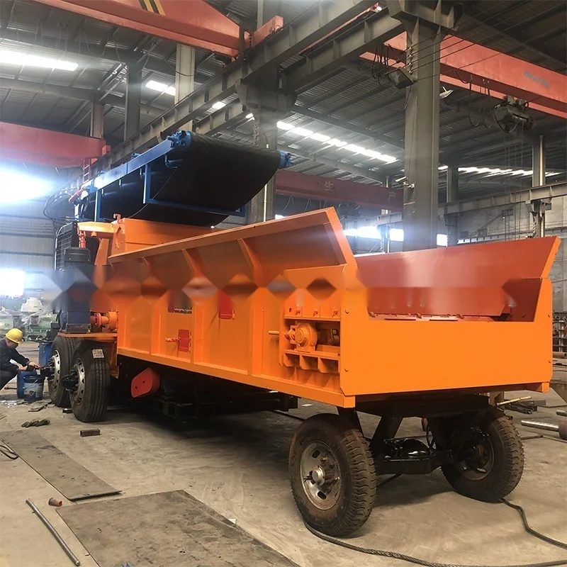 Mobile Branch And Miscellaneous Wood Comprehensive Crusher, Grabbing Machine, Feeding Machine