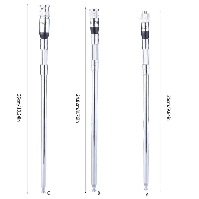 27MHz CB Radio Telescopic Antennas Telescopic 27MHz CB Handheld Radio Antennas for K5 K6 SenHaiX SHX-8800 SHX-8600
