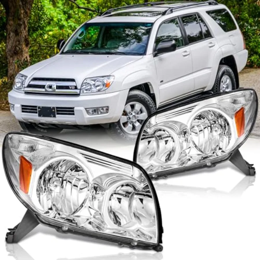 

Пара фар в сборе для 2003 2004 2005 4Runner Limited SR5 Sport, галогенные фары, замена со стороны водителя и пассажира