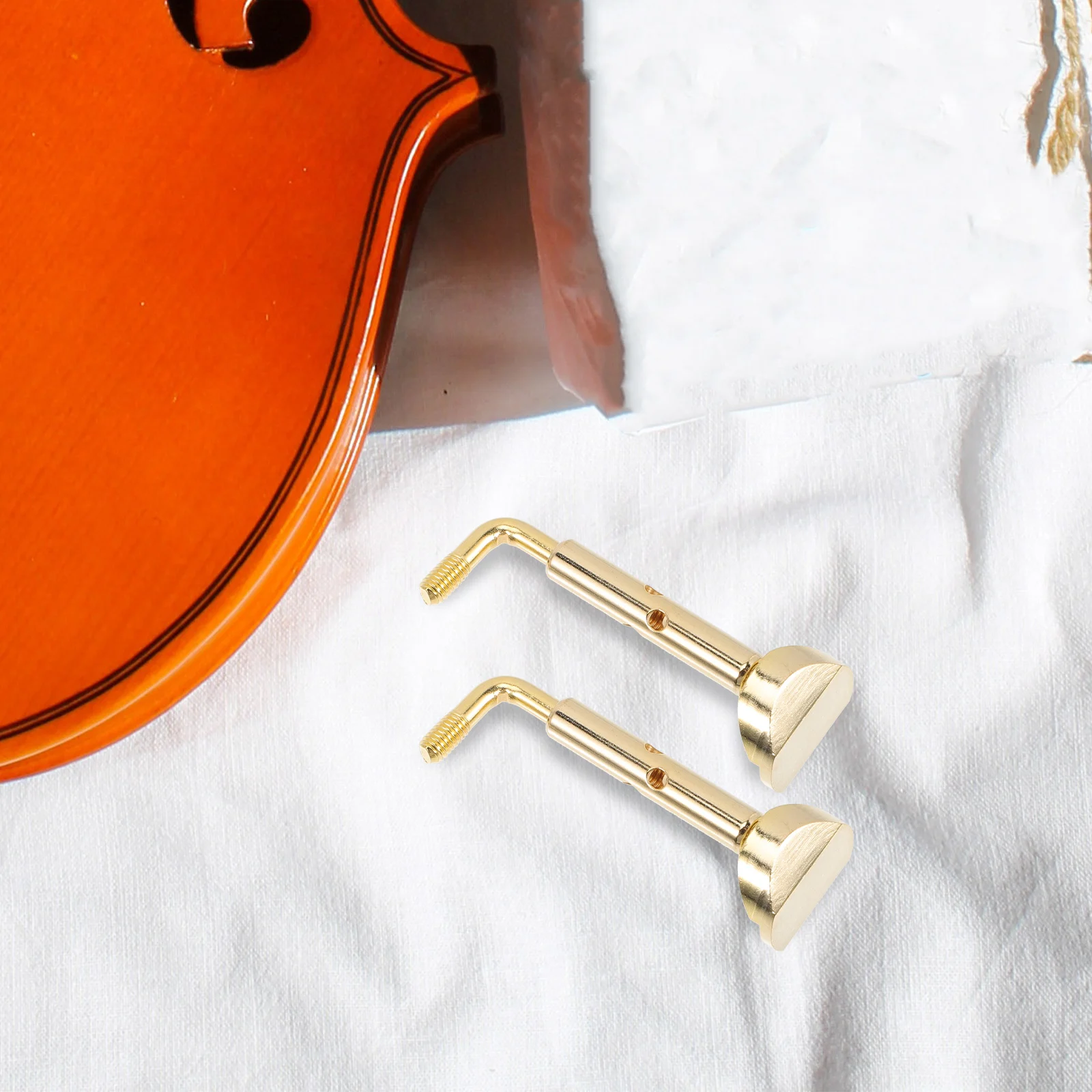 

2Pcs Long Lasting Brass Chin Rest Screws Strong Support Violin Accessory Parts