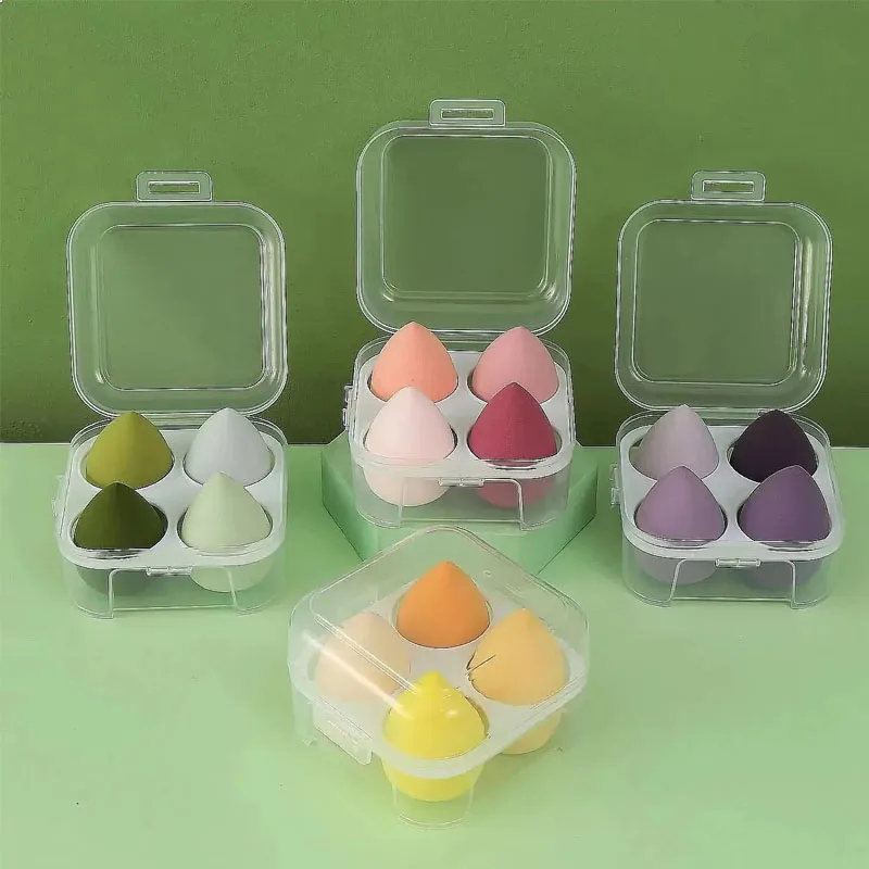 1-4Box Beauty Eggs Set Seamless Smudging More Hygienic Prevents Bacteria Buildup Create A Flawless Makeup Look Beauty Egg Case