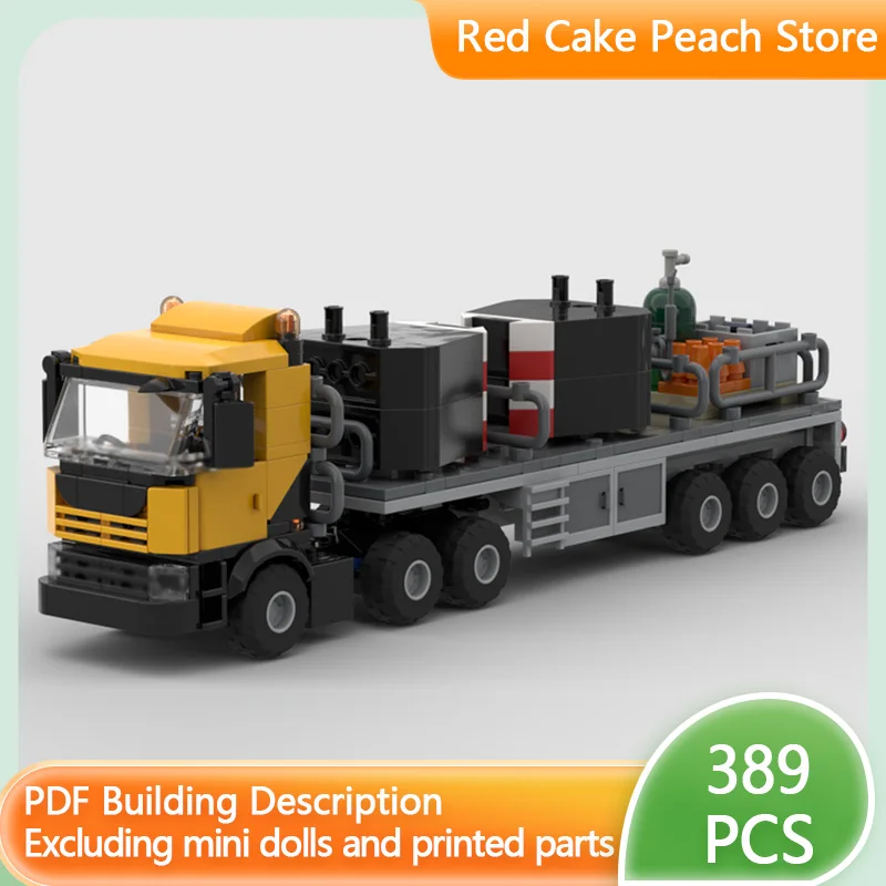 

Модель городской автомобиль MOC, строительные кирпичи, мобильный кран, поддержка грузовика и прицепа, модульная технология, детские праздничные подарки, сборная игрушка