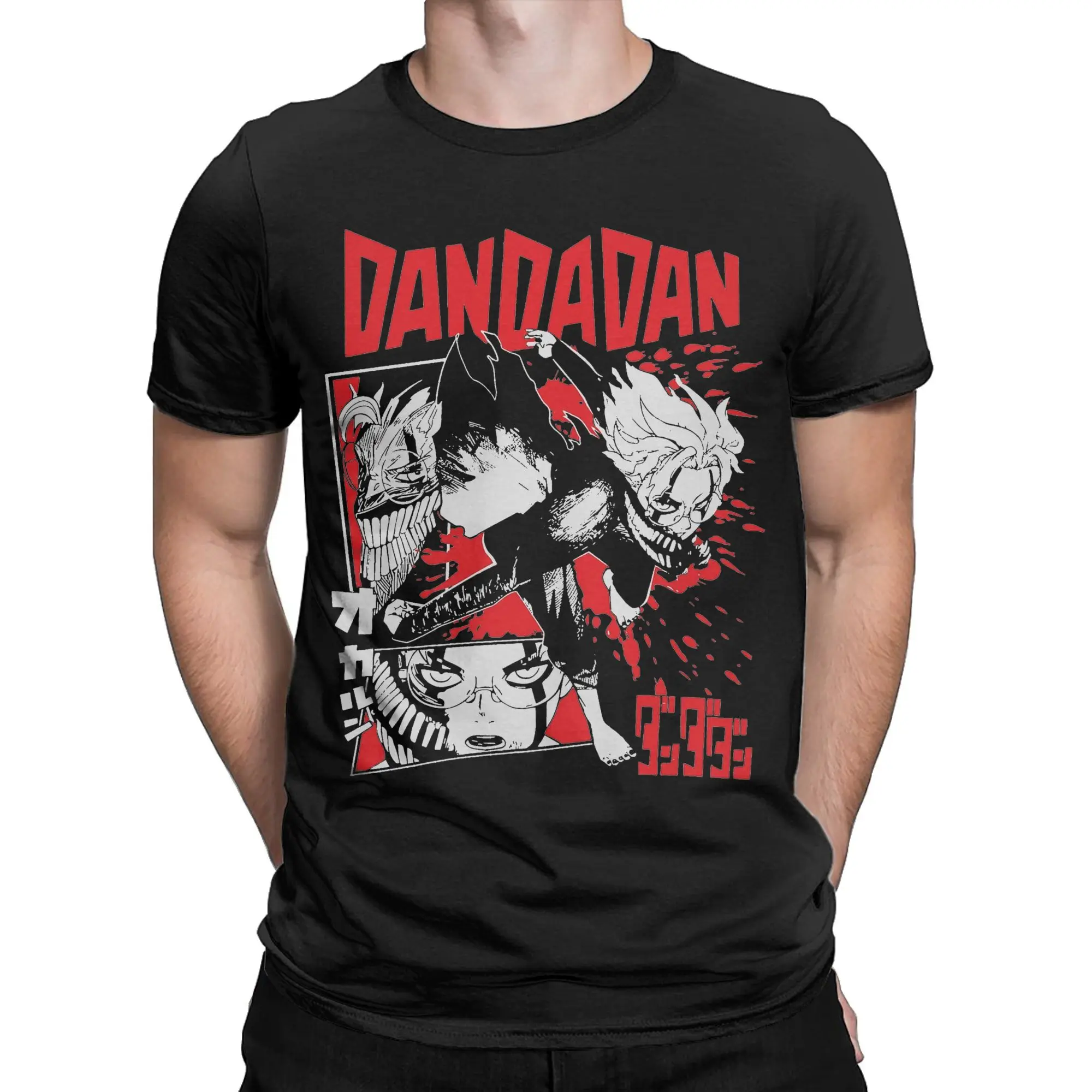 Dandadan Anime Okarun T Shirts for Men Women 100% Cotton Funny T-Shirt O Neck  Tees Short Sleeve Tops Party