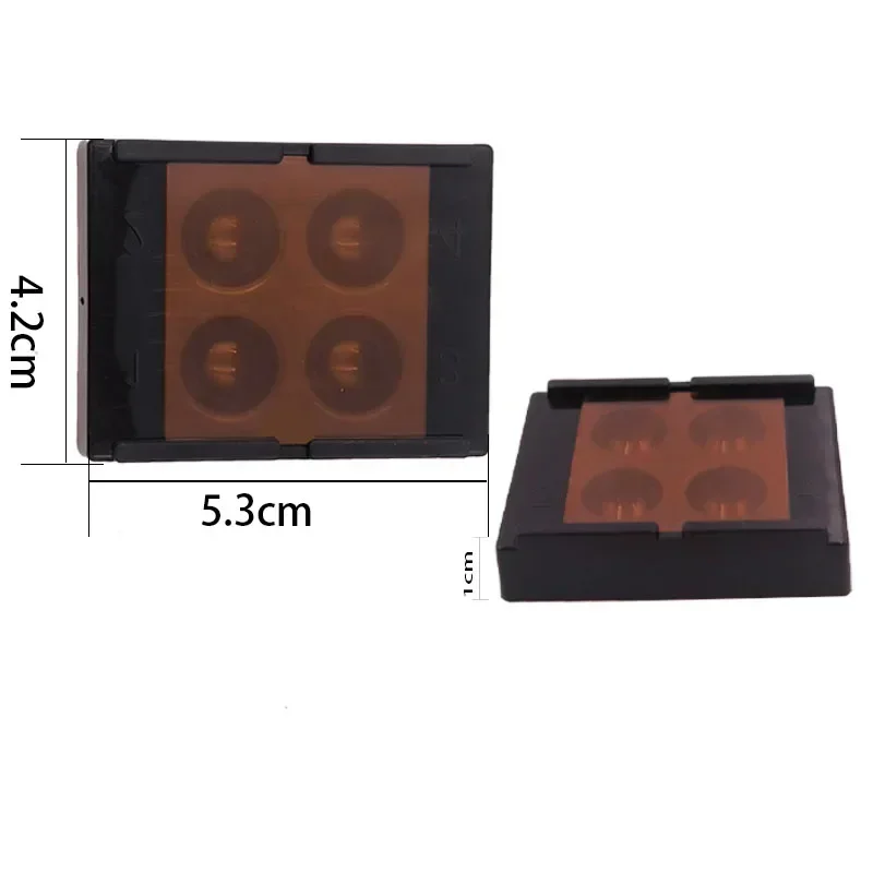 

4 Holes Dental Veneer Storage Box Teeth Patch Shading Light Storage Box Dental Membrane Tooth Box