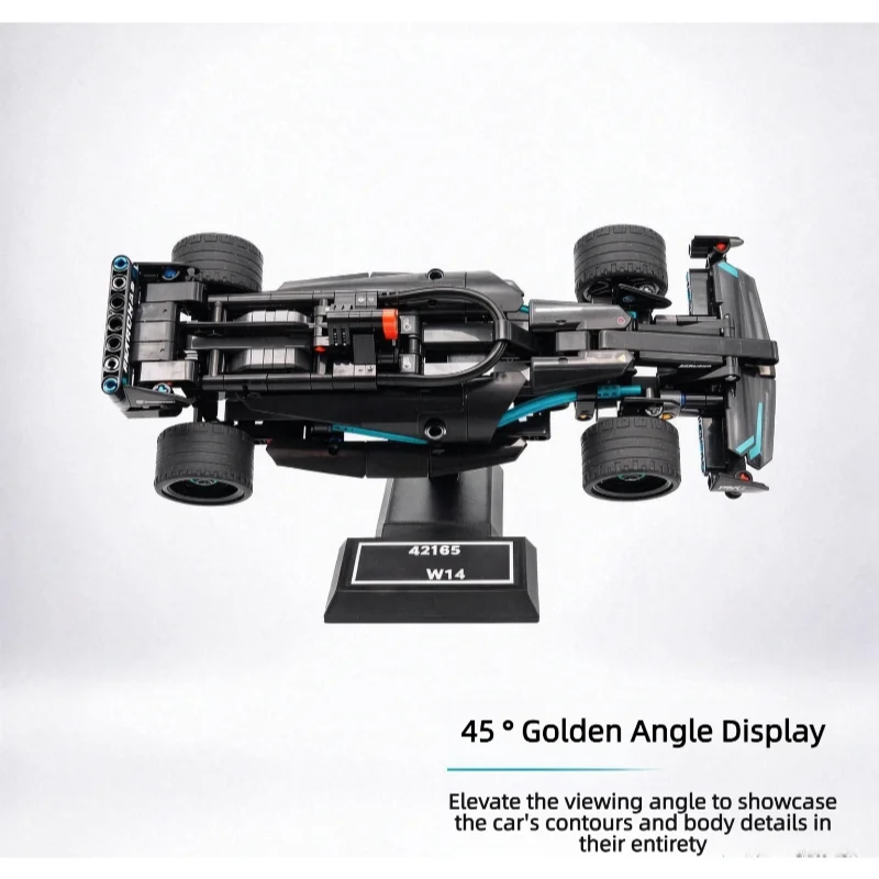 Tilted Display Stand Base For Lego 42165 Technic Race Car Model, 42165 Display Bracket Collectible Model Holder