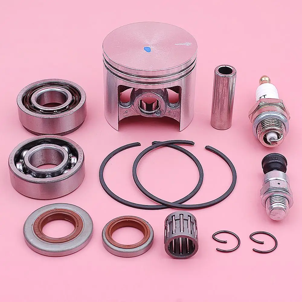 47mm Piston Kit For Stihl MS361 Chainsaw 1135 030 2005 Needle Crank Bearing Decompression Valve Oil Seal Rings Spark Plug