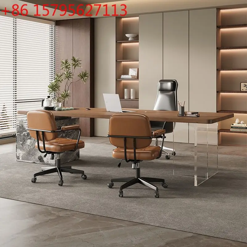 

Стол из цельного дерева, чайный столик, встроенный светильник двойного назначения, роскошный современный высококачественный стол для босса