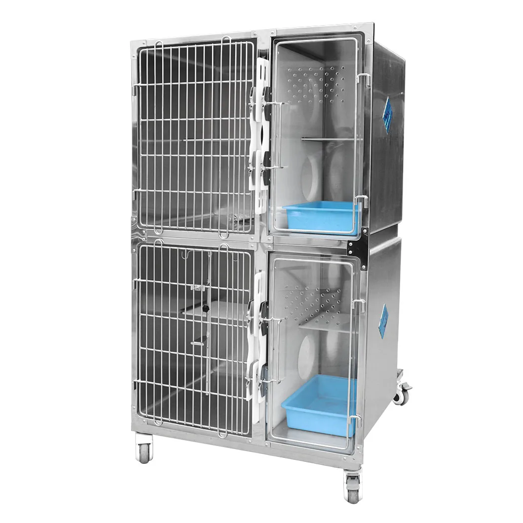 

Veterinary Hospital Clinic Use Customizable Durable Stainless Steel Large Animal Cage